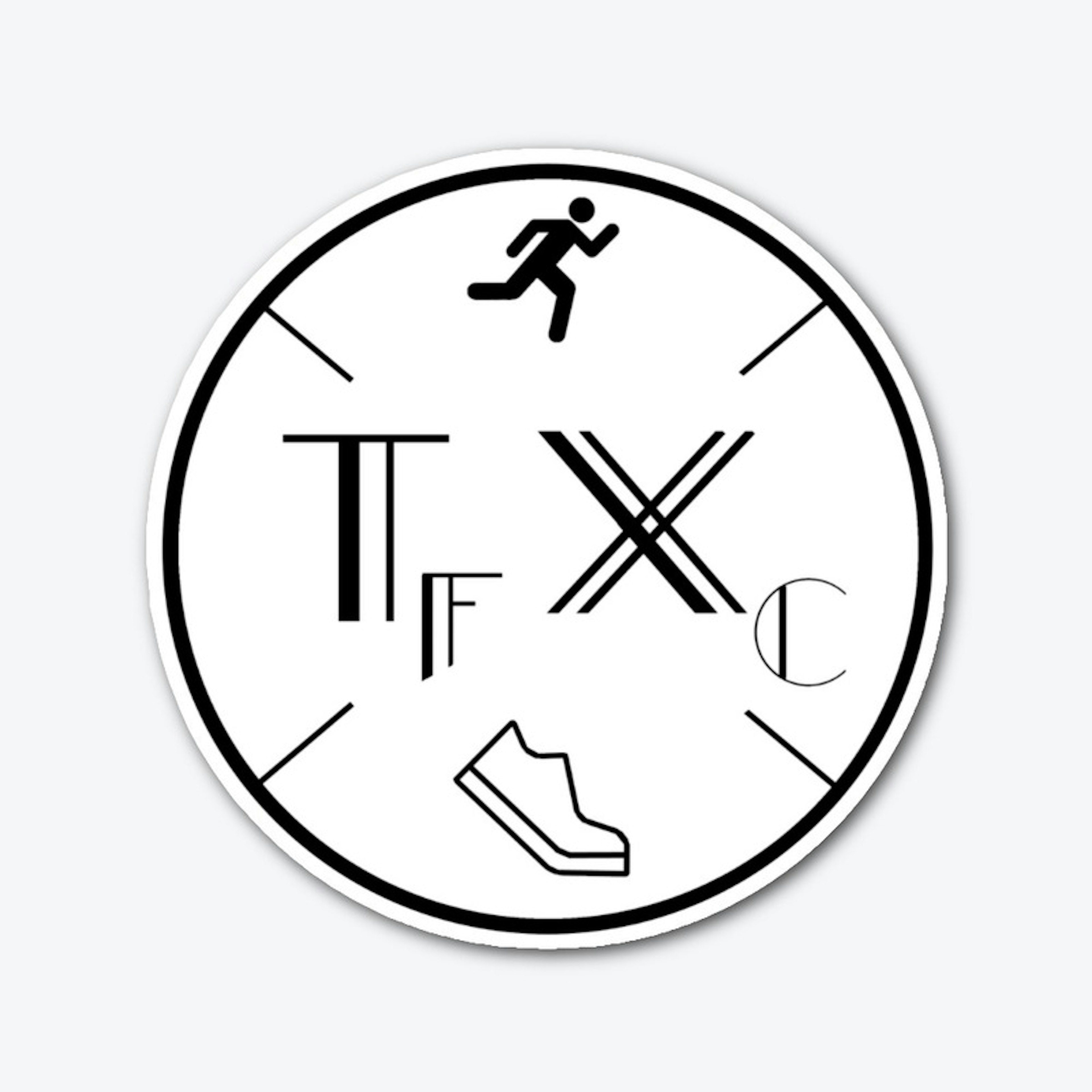 TF XC Circle Logo Die-Cut Sticker